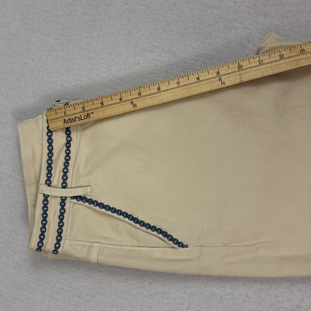 Driftwood Barbara Barrel Jeans Womens 28 Cream Ravishing Rosettes NWT Floral - Picture 7 of 15